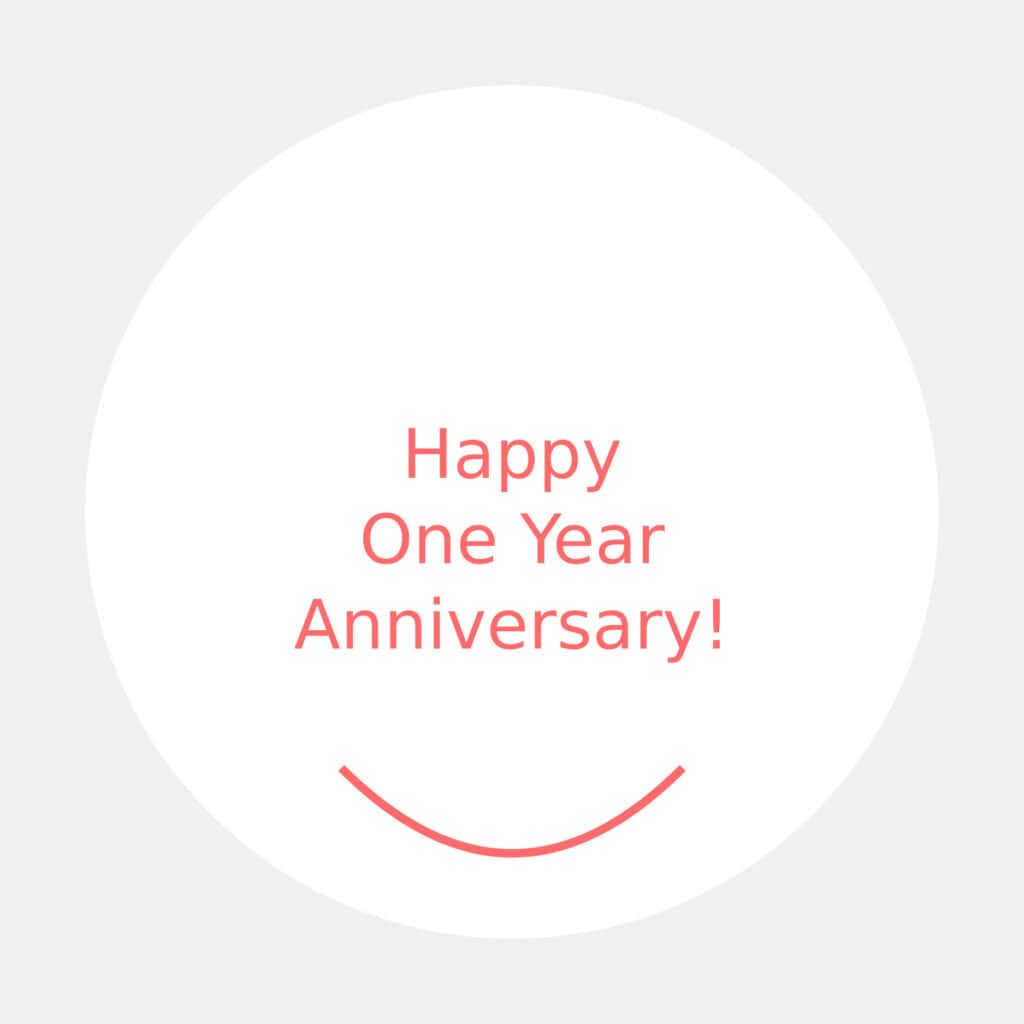 one week anniversary svg