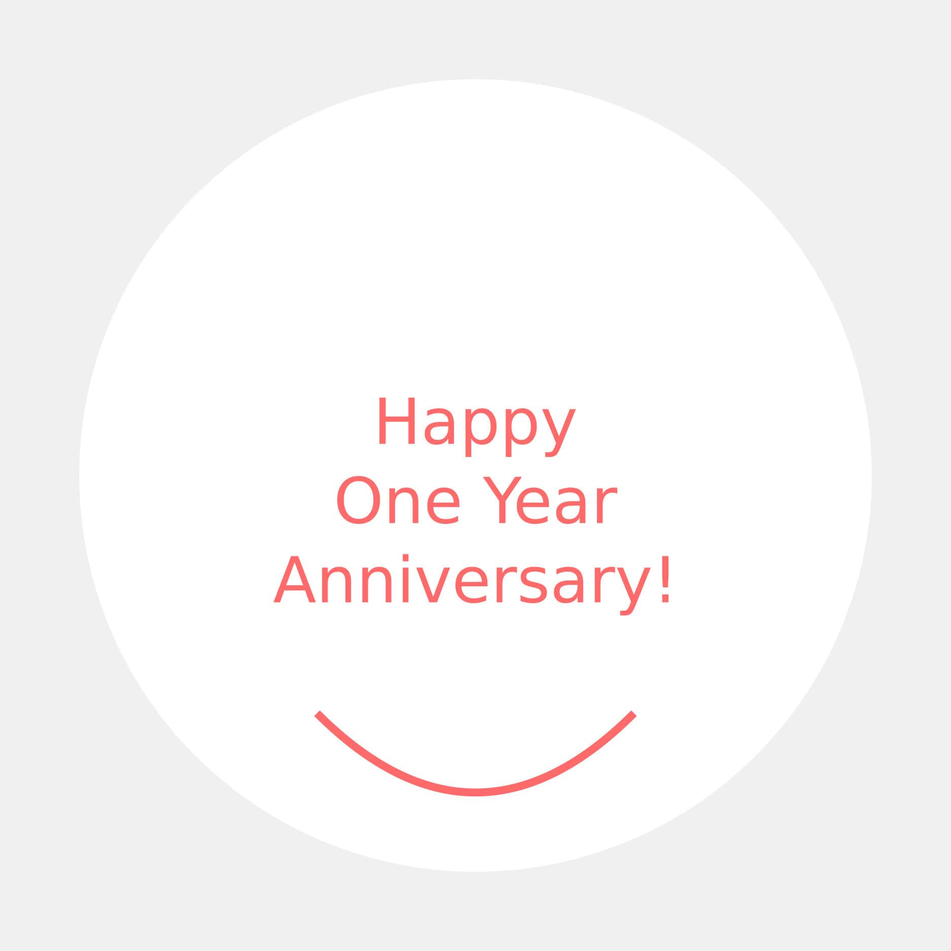 one week anniversary svg