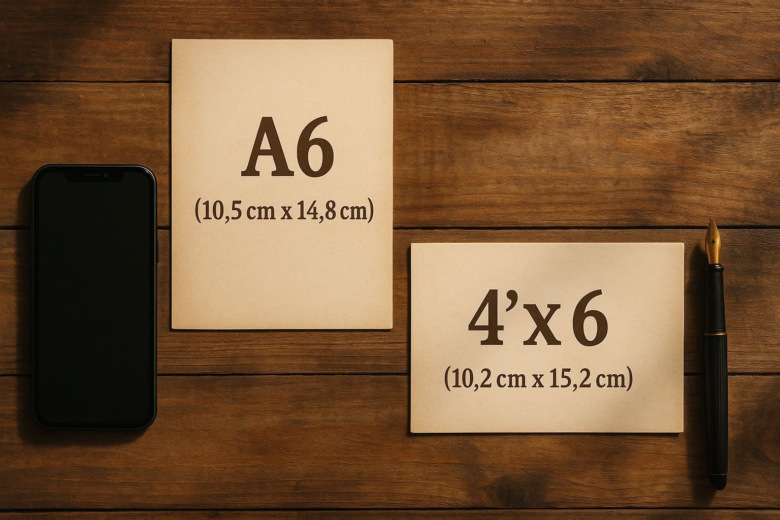 常見明信片尺寸大小整理、公分與寸簡易換算,最大規格是A6 1 A6, 4X6 比較
